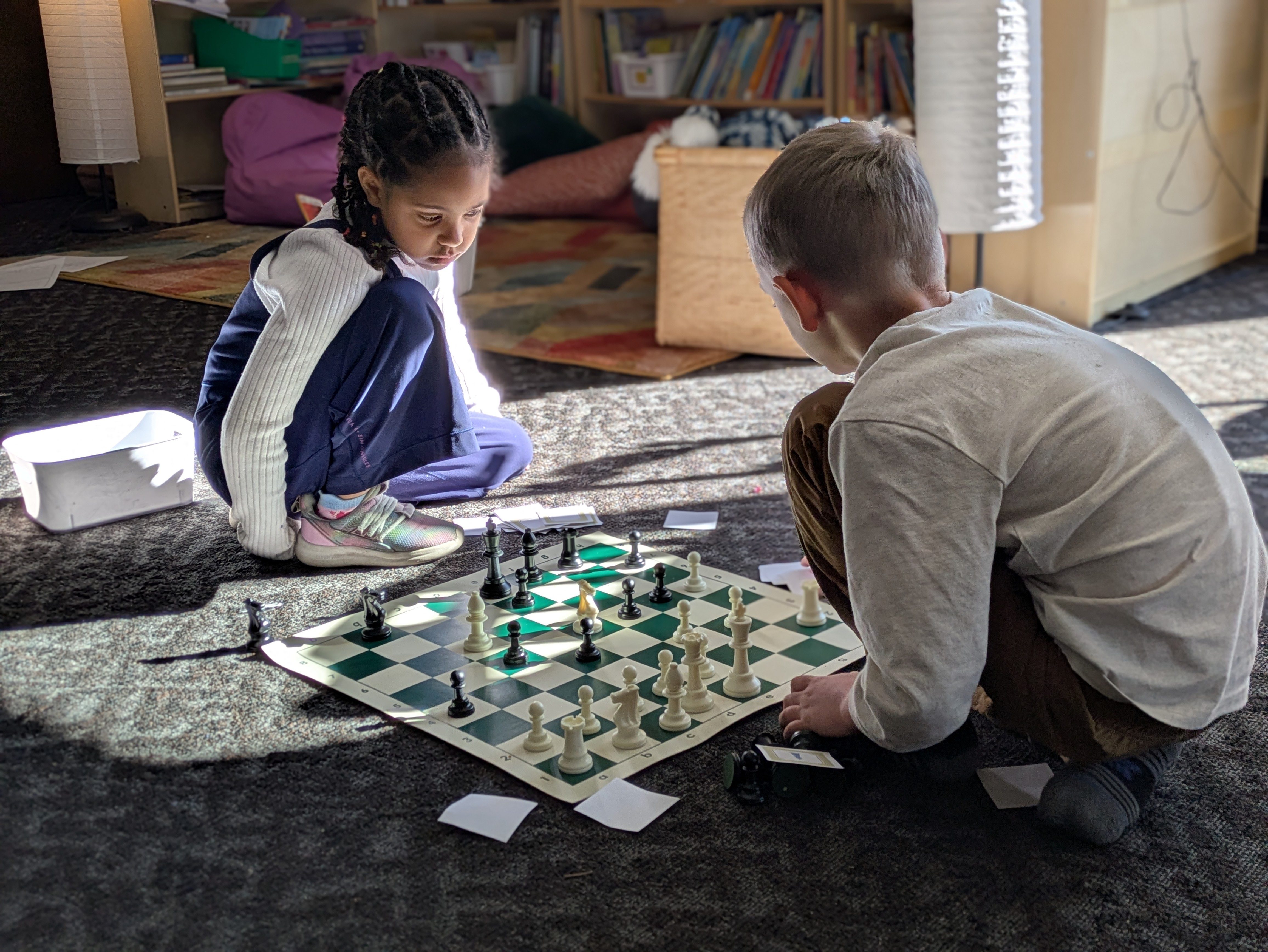 Courage Academy learners discover their passion for math and Chess in the Chess Quest. 